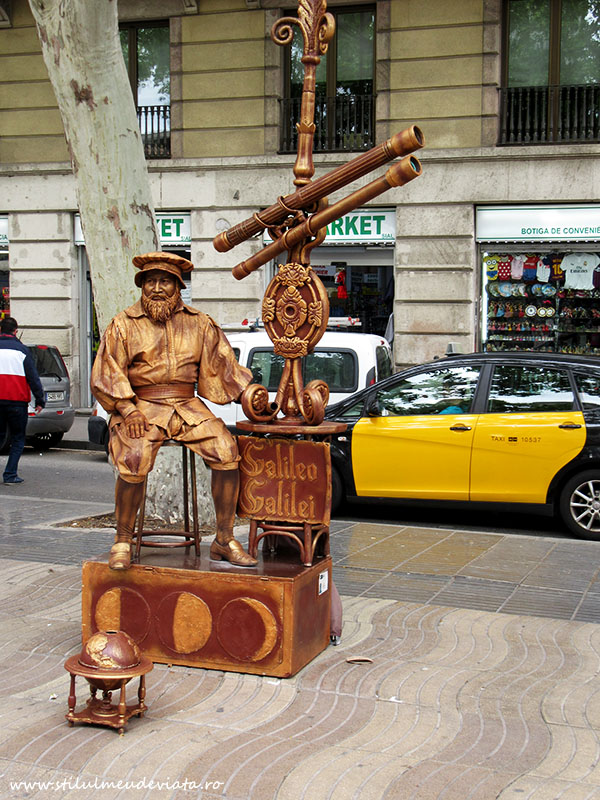 Statui umane, La Rambla, Barcelona